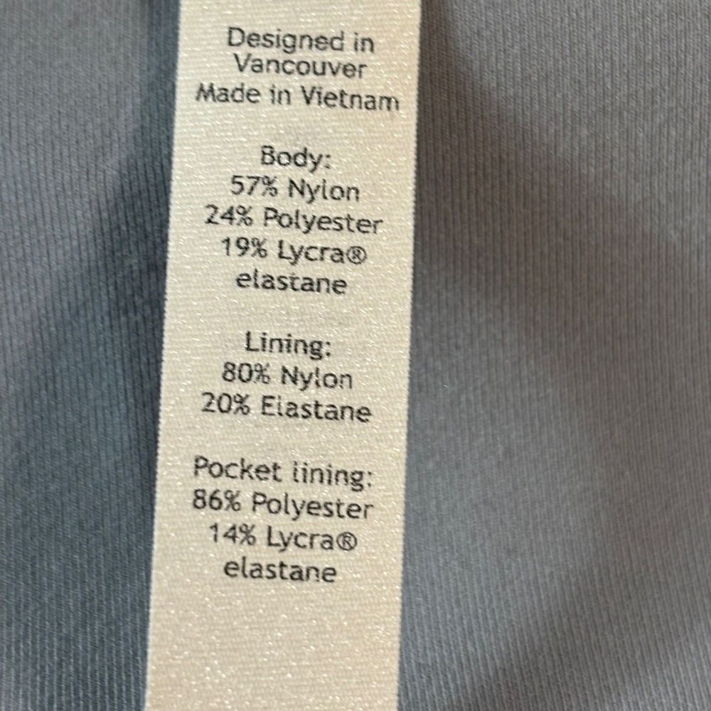 Lululemon Rogue Renegade Zip Up Hoodie Blue Grey Cropped Jacket Size 4 - Picture 5 of 10